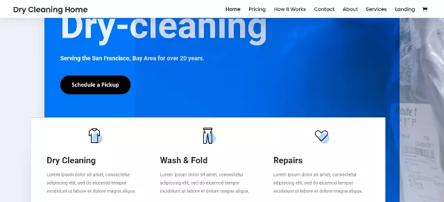 Divi, a Multi-Purpose WordPress Theme for Dry Cleaning and Laundry 