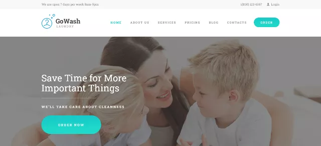 Elevate Your Dry Cleaning Services with GoWash Website Template