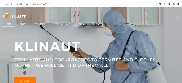Klinaut: Among the Finest Pest Control WordPress Themes