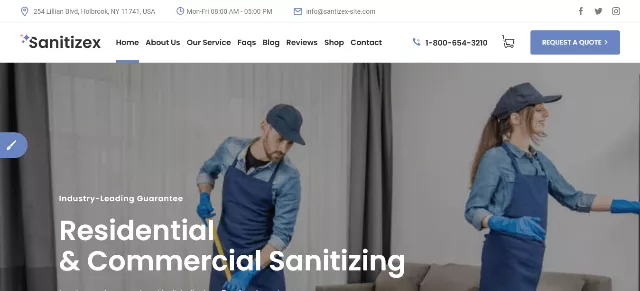 Sanitizex: An Incredible Pest Control Company Template