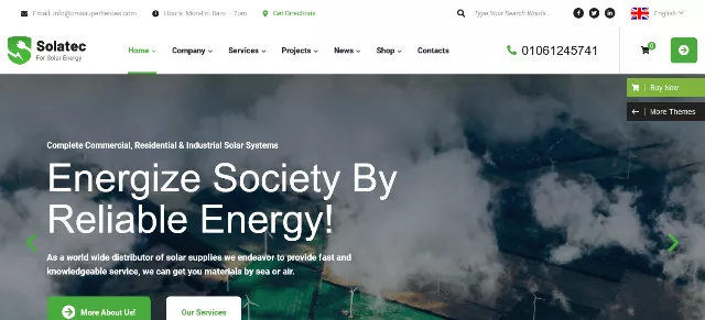 Solatec: A Sustainable Energy Website Template