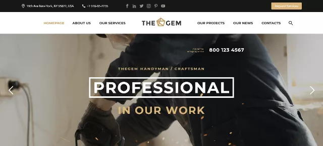 TheGem: A Clean Artisan Website Theme