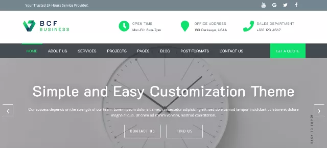 BCF: A Cutting-edge Packaging Website Template