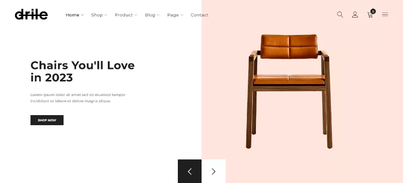 Drile: The WooCommerce Furniture Theme