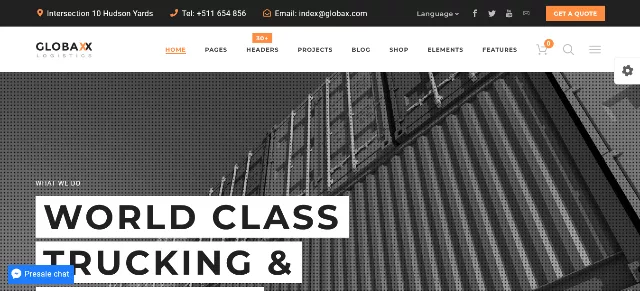 Globax: An Awesome Packaging Website Theme