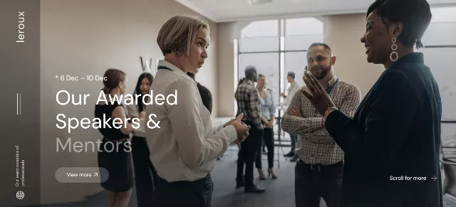 Leroux: The Ultimate Vertical Menu WordPress Theme