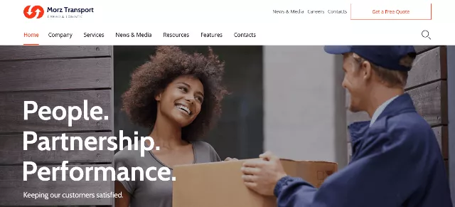 Morz, a Sleek Packaging Website Template