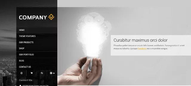 RT-Theme: A Website Template with Sidebar Navigation
