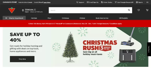 Canadian Tire: A Minimal Online Shopping Website