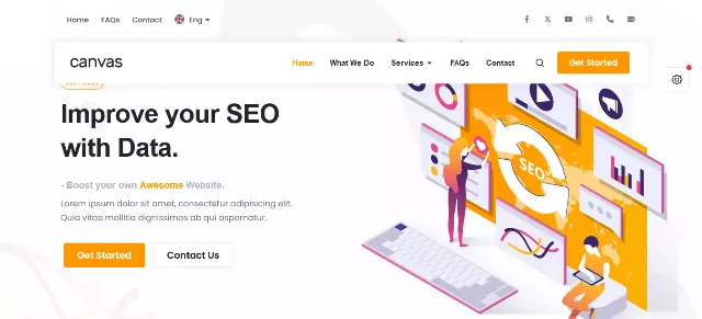 Canvas: A Functional HTML Web Template