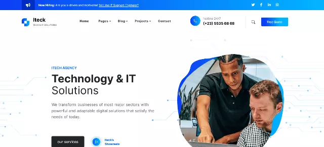 Iteck: A Robust Multilingual Template for Your Website