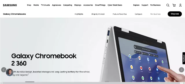 Samsung: An online store example