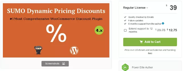 SUMO Dynamic Pricing Discounts