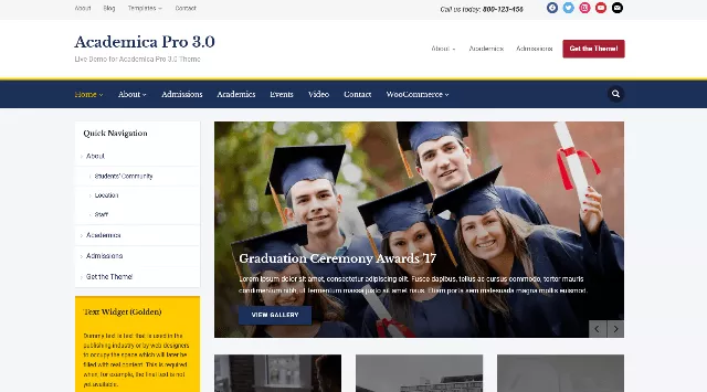 Academica: Elevating the Standard for WordPress School Themes