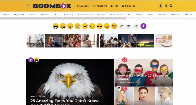BoomBox - an Effective Viral News Theme