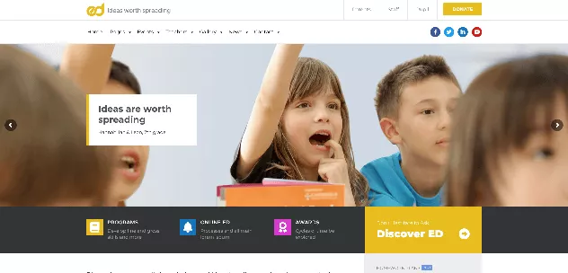 Ed School: A Bold LMS Template