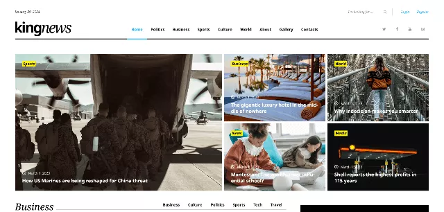 KingNews: A Startup News Site Design