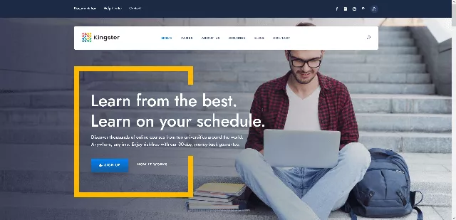 Kingster: An Ideal Template for School Website