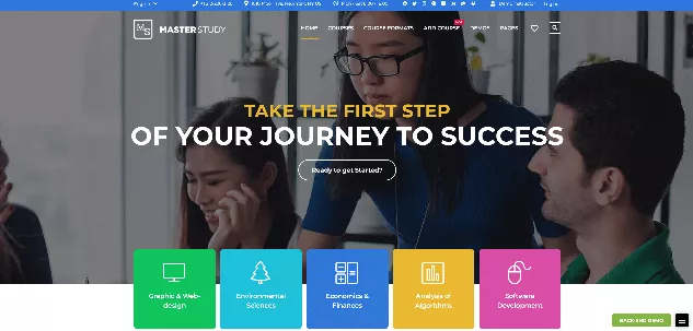 Masterstudy: A Solid E-Learning Website Template