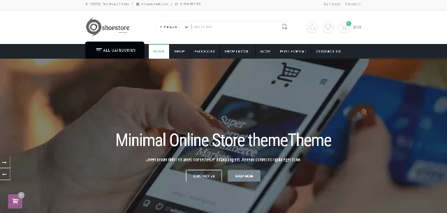Shop-Store: A Free WordPress E-Commerce Theme