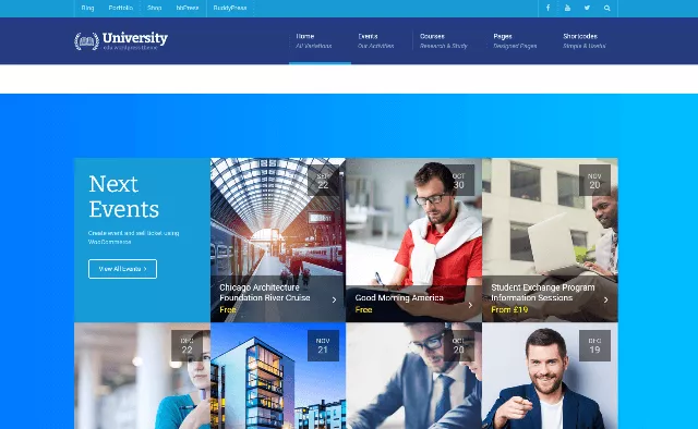 University: A Streamlined WordPress Theme