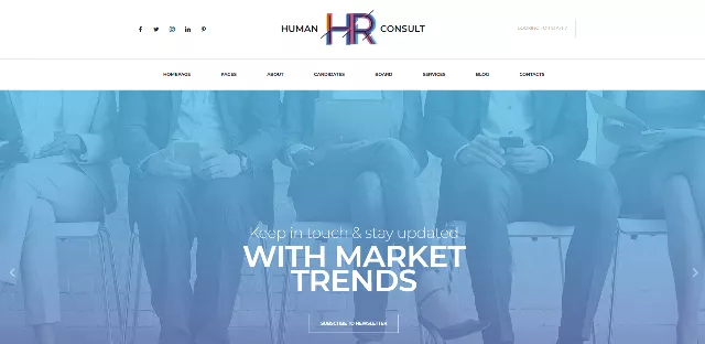 Human Consult: A Minimalist Human Resource Website Template