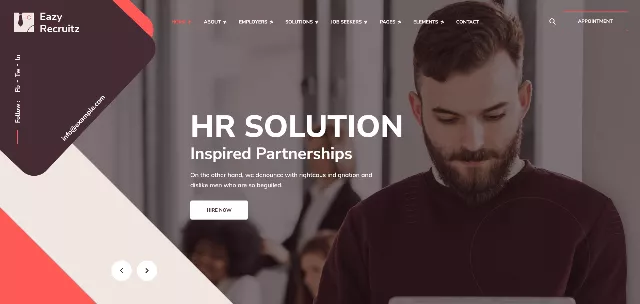 Eazy Recruitz: an Amazing HR Consultancy Website Template