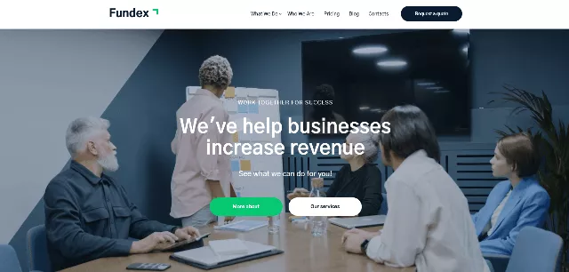 Fundex: A Useful Virtual Assistant Website Template