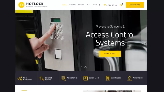 HotLock - A Chic Template for Key and Lock Websites