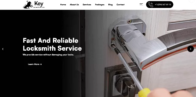 Key: a Simple Lock Technician Website Design