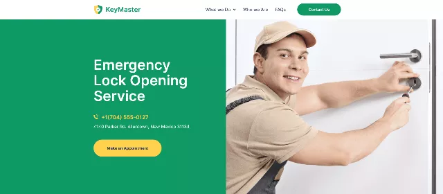 KeyMaster, a Beautiful Locksmith WordPress Theme