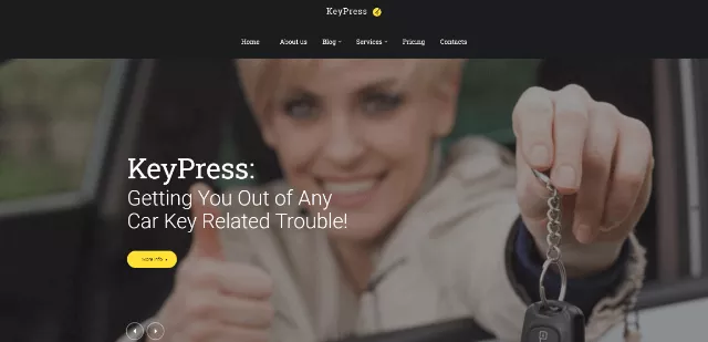 CleanKey: A Sleek Locksmith WordPress Theme