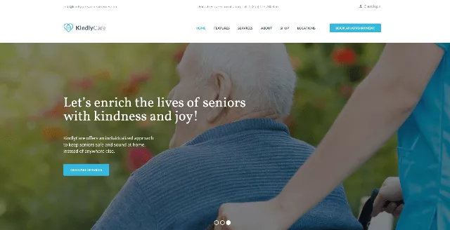 KindlyCare: an Elderly Care Website Template