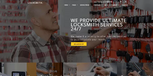 The Locksmith: Expert Key Maker Website Template