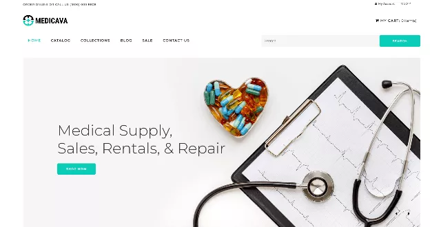 Medicava: An Eye-Catching Shopify Template