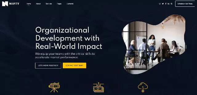 Nifty: A Virtual Collaborator Landing Page