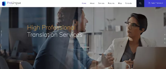 ProLingua: An Outstanding Virtual Assistant WordPress Theme