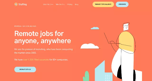 Staffing: An Awesome HR Consultancy WP Template