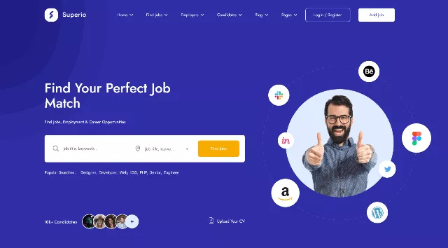 Superio: Minimalist Talent Acquisition Template
