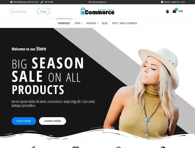 Popularis eCommerce preview
