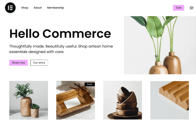 Hello Commerce – Elementorによるオフィス向けテーマ