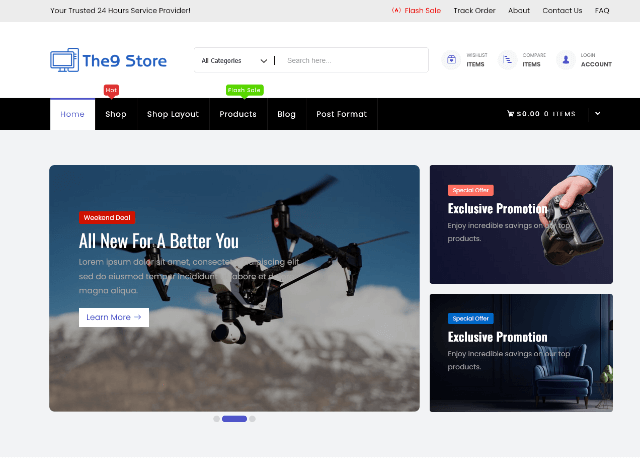 The9 Store – あなたのショップ向け無料WordPressテーマ