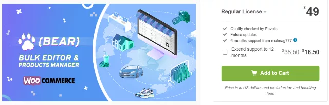 BEAR: Bulk Edit Variations for WooCommerce