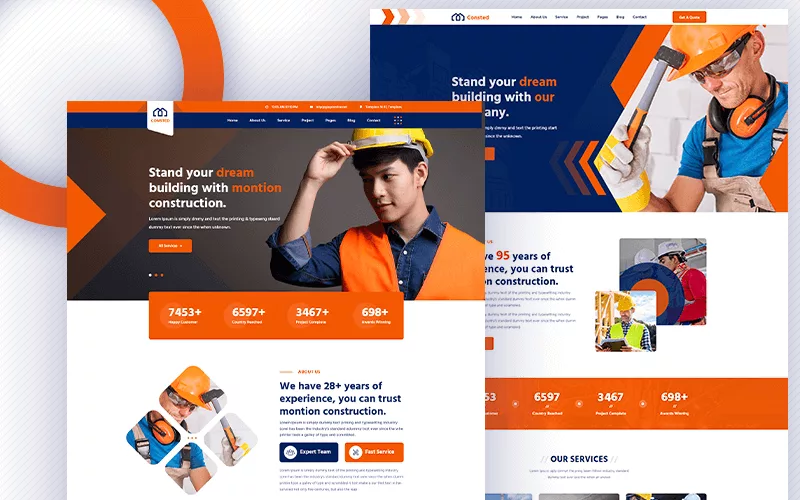 Consted – Construction & Roofing WordPress Theme