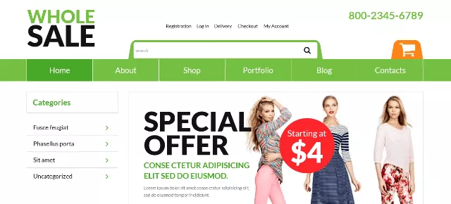 Wholesaling – Kostenloses WordPress-Template für professionelle und benutzerfreundliche Online-Shops