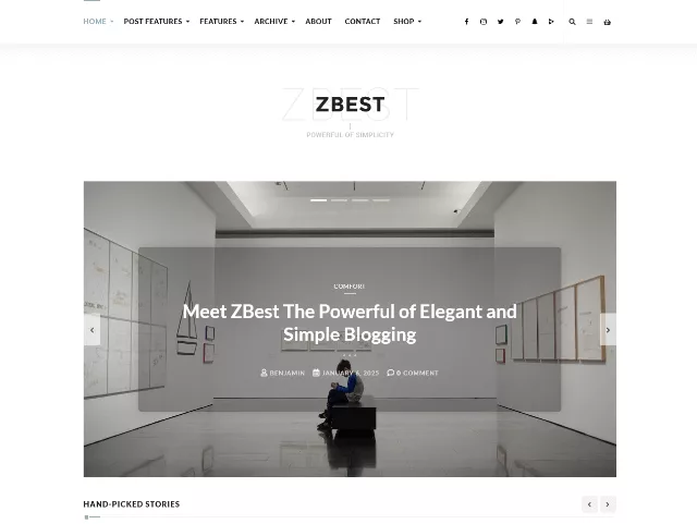 ZBest: トレンディな多目的Bootstrapテンプレート