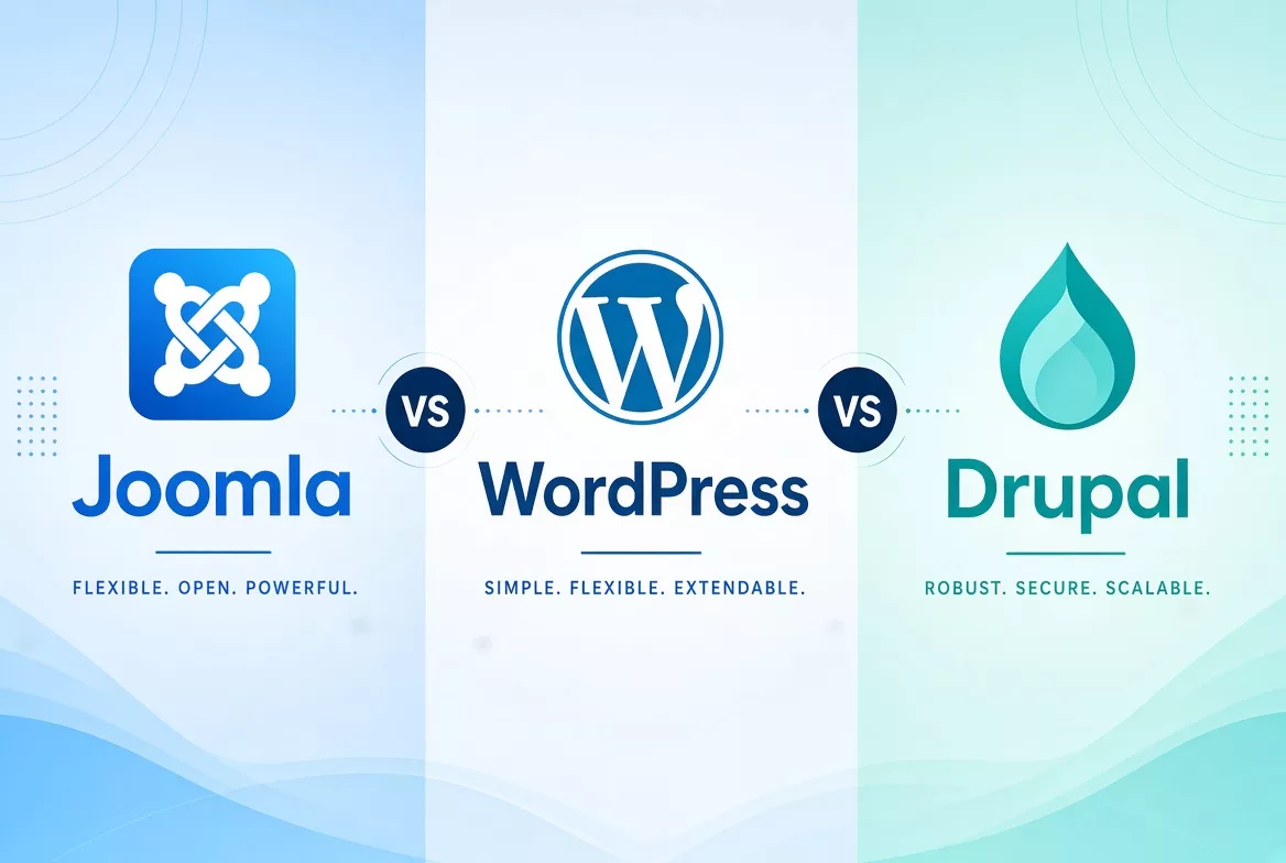 Joomla vs WordPress vs Drupal comparison guide for 2027