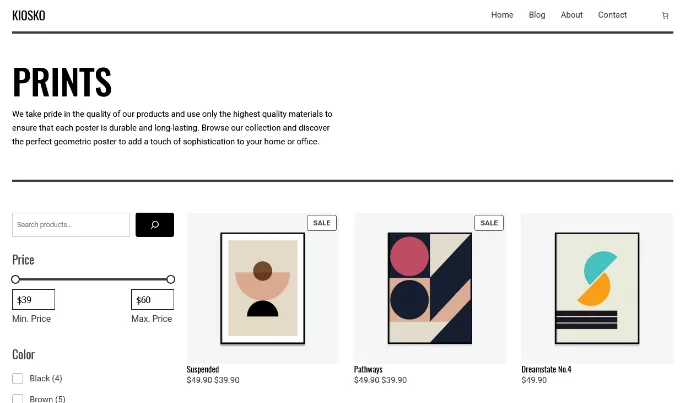 Explore this awesome Kiosko demo preview showing off the absolute best, super clean WordPress ecommerce theme!