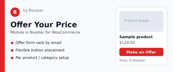 Offer Your Price module in Booster for WooCommerce