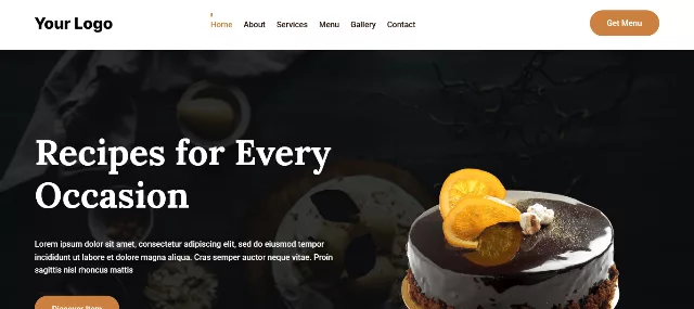 Divi visual builder WordPress theme layout for a food blog